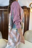 Made in Italy Astral Oversized Knit Top Tuscan Rose /12 =